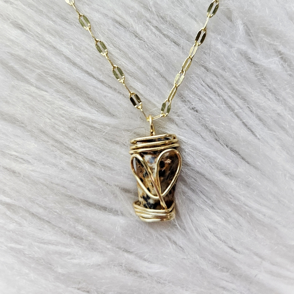 Handcrafted Dalmation Jasper Necklace